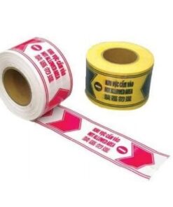 Cuộn Băng Keo Cảnh Báo Khu Vực Cấm Vào (Not Allowed Area), Màu Trắng Đỏ, 7.5cm X 100m