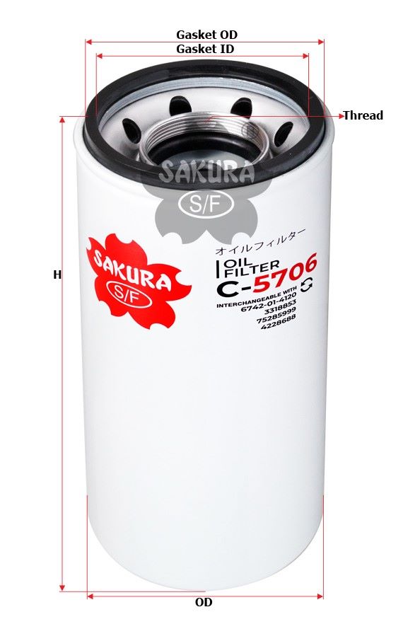 Lọc Sakura C5706 Lọc Sakura C5706